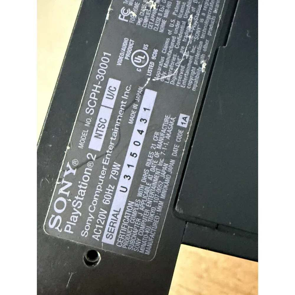 Ps2 Console , Parts Only , Shows No Video , Tray Issues , No Controller